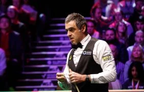 Aufnahme von Ronnie O'Sullivan bei der UK Championship 2025.