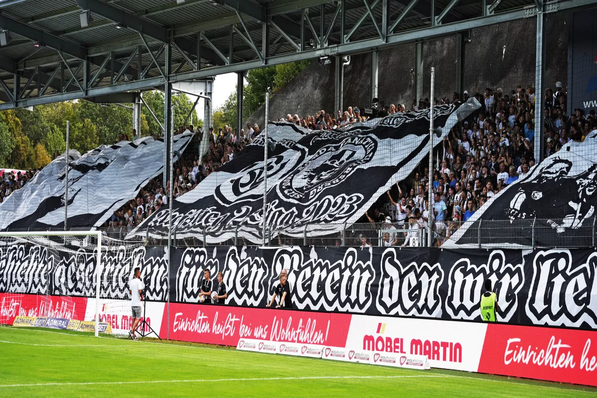 Fußballstadion in Elversberg