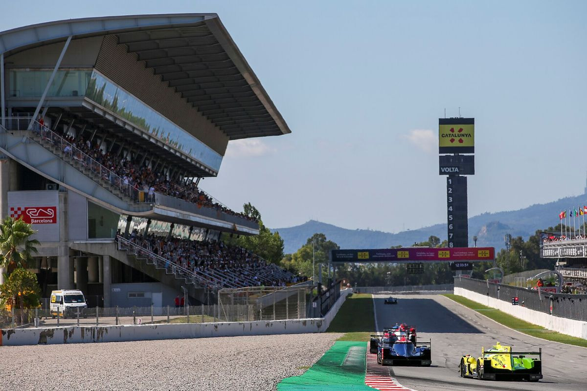 Aufnahme des Circuit de Catalunya in Barcelona, Spanien.