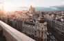 Blick auf Madrid, Spanien.
