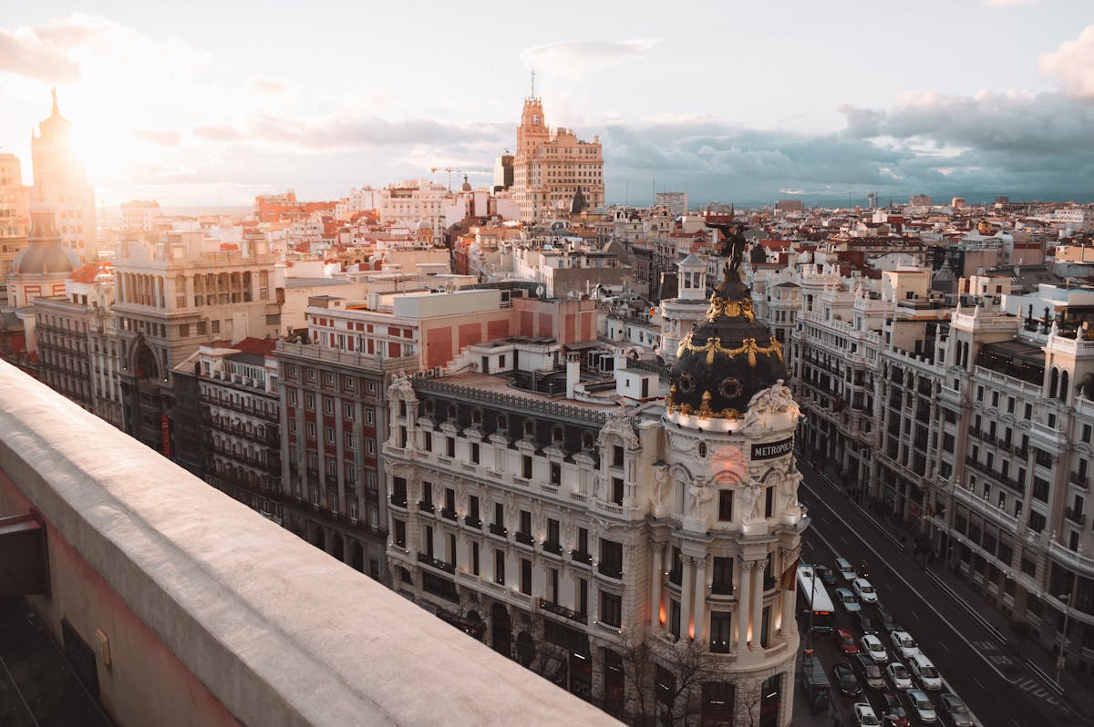Blick auf Madrid, Spanien.