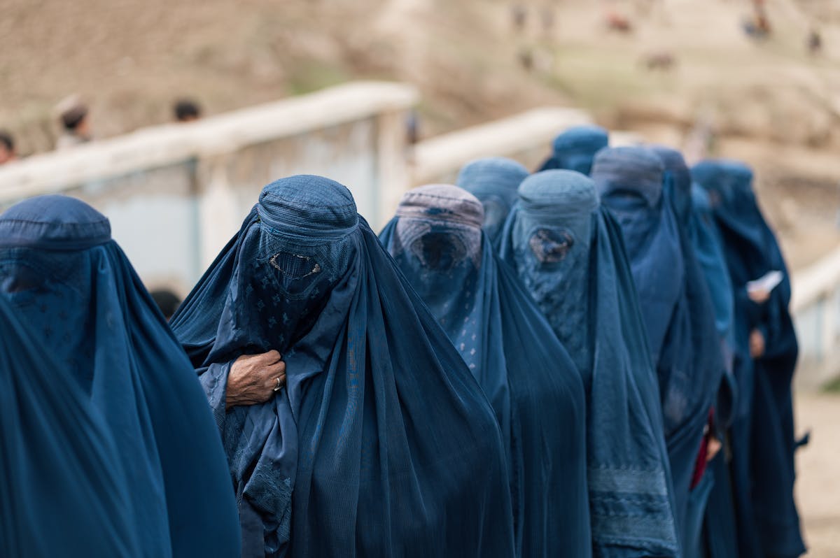 Vermummte Frauen in Afghanistan.