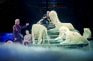 Aufnahme eines Auftritts von Siegfried und Roy im Mirage Hotel in Las Vegas.