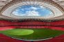 Aufnahme des Estadio de San Mamés in Bilbao, Spanien.
