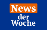 News der Woche Logo in Blau, Orange und Weiß