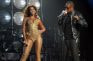 Jay Z und Beyoncé bei einem Konzert.