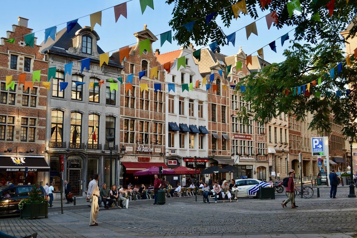 Aufnahme von Brüssel, Belgien.
