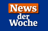 News der Woche Logo in Blau, Orange und Weiß
