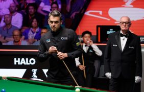 Aufnahme von Ronnie O'Sullivan bei der Snooker-Weltmeisterschaft 2025.
