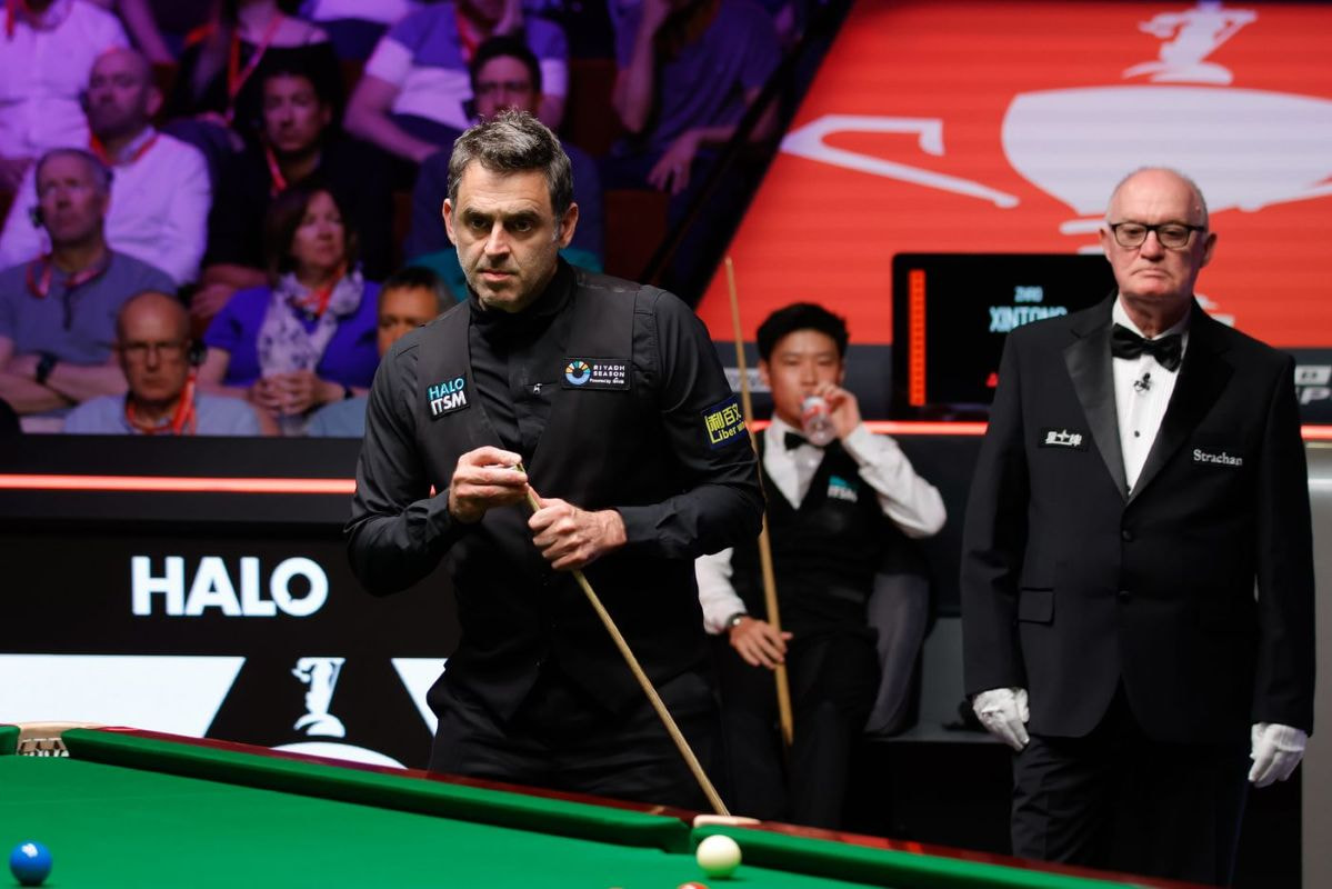 Aufnahme von Ronnie O'Sullivan bei der Snooker-Weltmeisterschaft 2025.