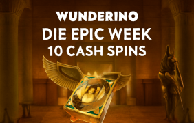 Die Wunderino Epic Week Aktion mit täglichen Cash-Spins.