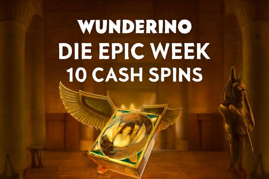 Die Wunderino Epic Week Aktion mit täglichen Cash-Spins.