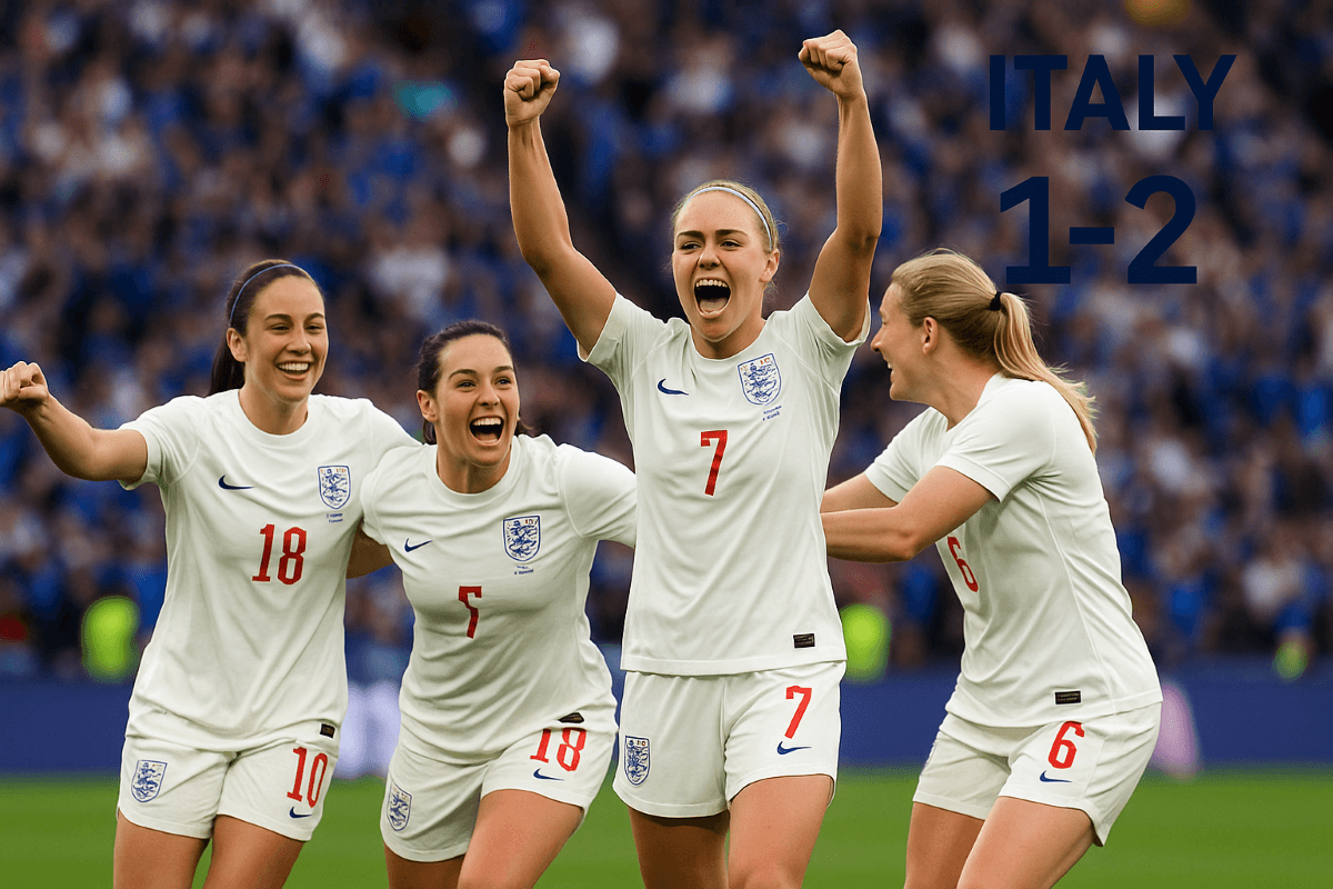 Symbolische Darstellung des englischen Frauen-Fußballteams