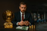 Animation mit einer Abbildung des Ballon d’Or, einem Mann und einer verlassenen Spielhalle.