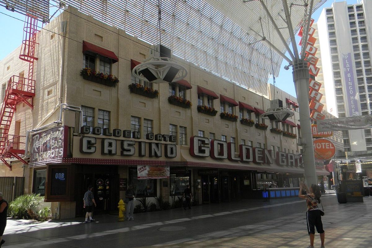 Aufnahme des Golden Gate Hotel & Casino in Las Vegas.