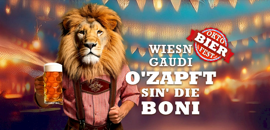 Löwen Play Aktion "OktoBIERfest": Ein Bonus-Angebot im Oktoberfest-Design.