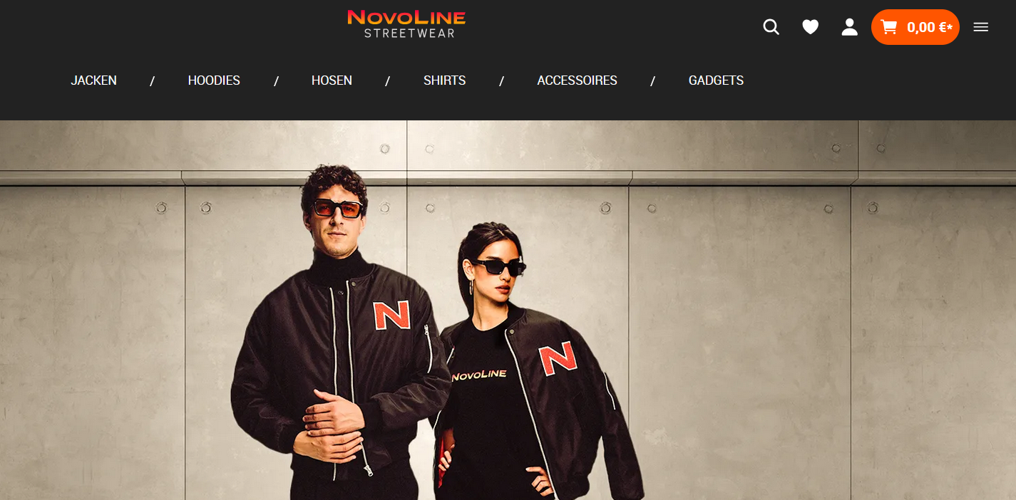 Aufnahme der aktuellen Werbekampagne zur Kleiderkollektion von Novoline.