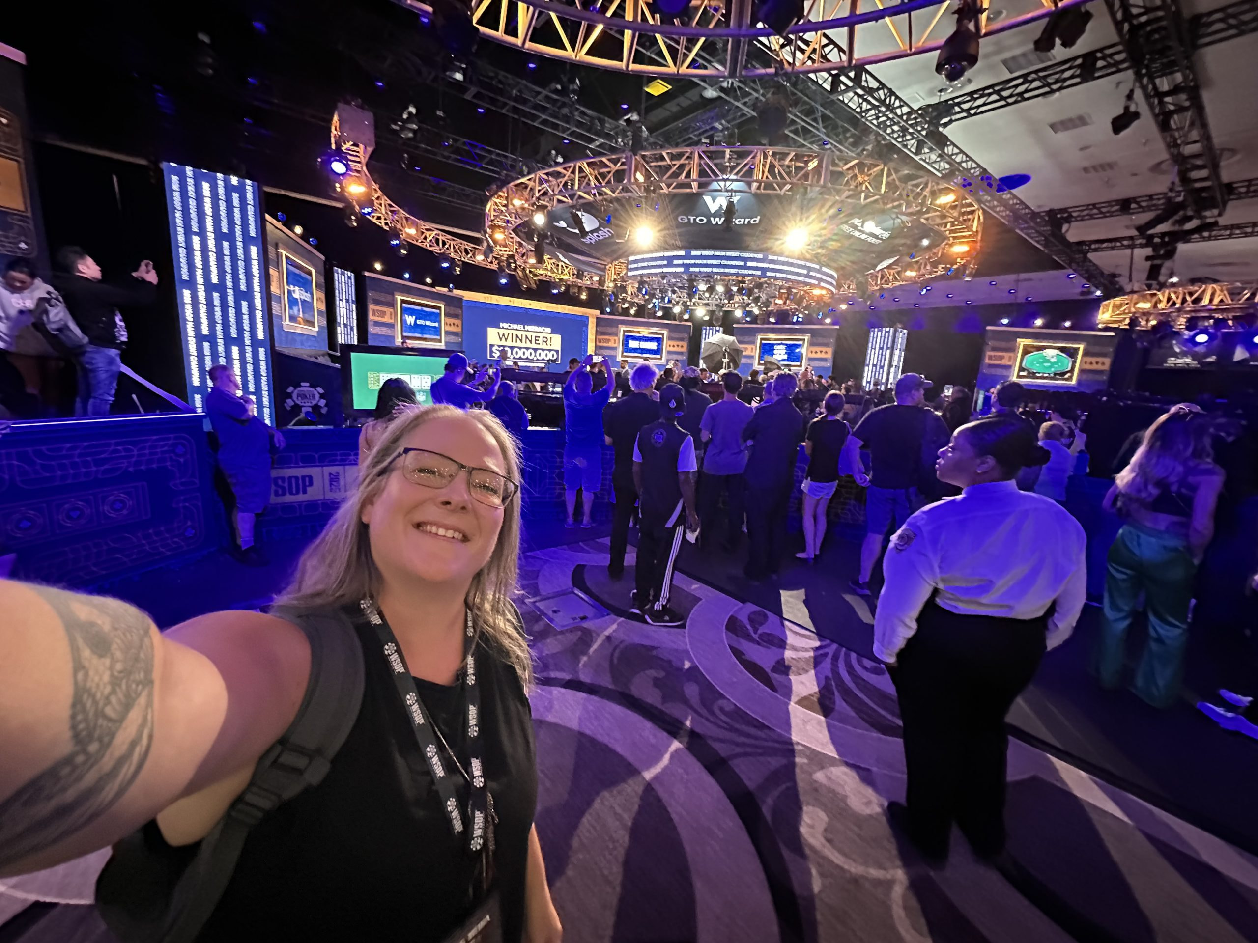 Ein Selfie von Christin Maschmann bei der WSOP 2025.