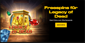bwin Wochenend-Aktion: Bis zu 60 Freispiele für Legacy of Dead!
