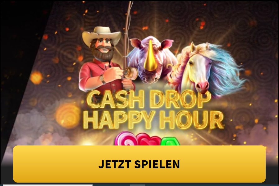 StarGames Aktion "Cash Drop Happy Hour": Ein Werbebanner für die Montags-Aktion.