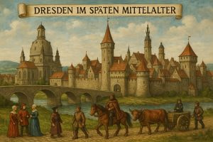 Stadtgründung, Dresden im späten Mittelalter