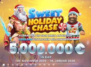 StarGames verschenkt mit Pragmatic Play 5 Mio. € beim Sweet Holiday Chase!