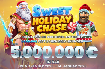 StarGames verschenkt mit Pragmatic Play 5 Mio. € beim Sweet Holiday Chase!