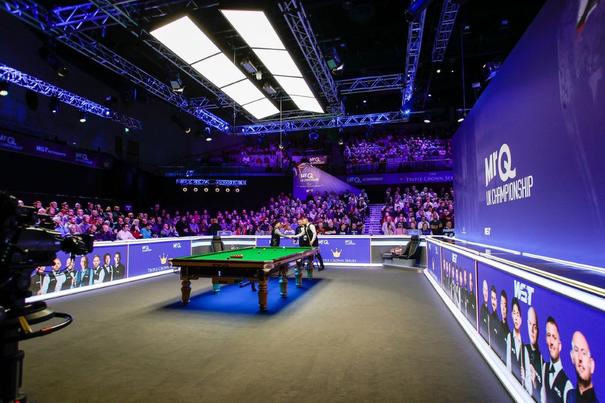 Aufnahme von der UK Championship 2024 im Barbican York.