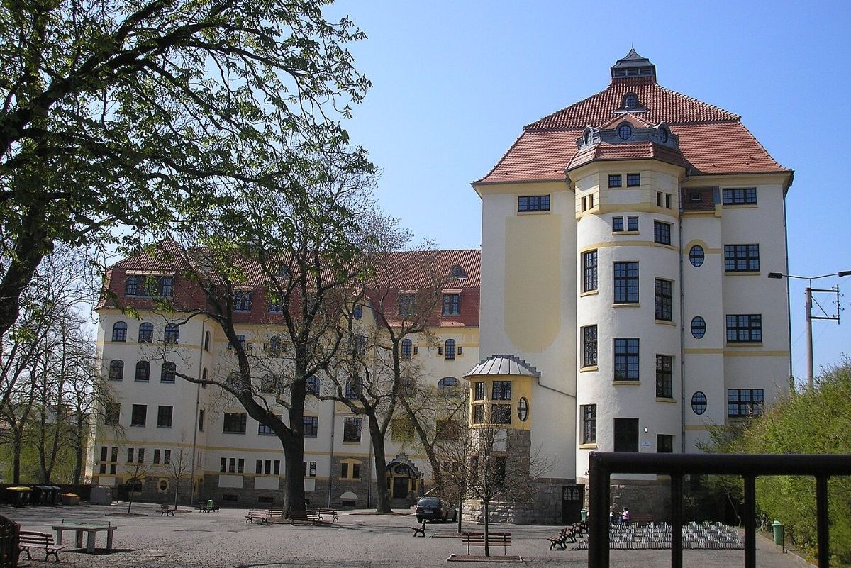 Aufnahme der Arnoldischule in Gotha, Thüringen.