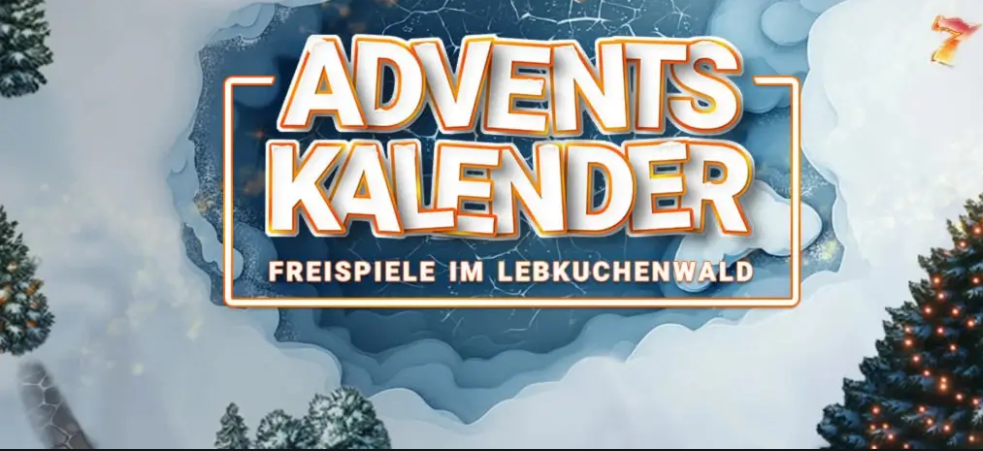 Der Novoline Adventskalender 2025 im Lebkuchenwald-Design.