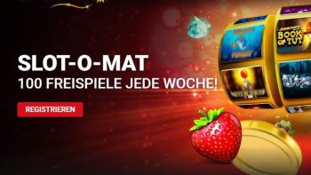 SlotMagie SLOT-O-MAT: Jede Woche 100 Freispiele für wechselnde Top-Slots