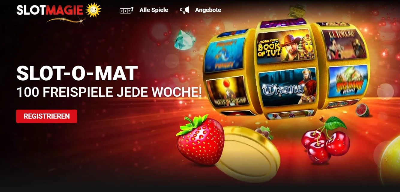 Die SLOT-O-MAT Aktion von SlotMagie mit wöchentlich wechselnden Top-Slots.