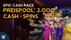 Das Jokerstar Epic Cash Race mit täglichen Ranglisten und Cash-Spins.