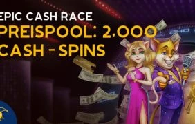 Das Jokerstar Epic Cash Race mit täglichen Ranglisten und Cash-Spins.