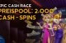 Das Jokerstar Epic Cash Race mit täglichen Ranglisten und Cash-Spins.