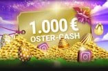 Die SlotMagie Oster-Cash Verlosung 2026 mit 10 Gratis-Freispielen und 1.000€ zu gewinnen.