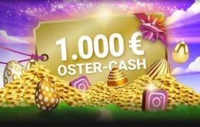 Die SlotMagie Oster-Cash Verlosung 2026 mit 10 Gratis-Freispielen und 1.000€ zu gewinnen.