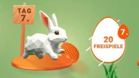Die NOVOLINE Ostereier-Suche mit täglichen Freispielen und Boni über 12 Tage.