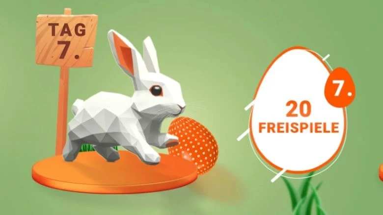 Die NOVOLINE Ostereier-Suche mit täglichen Freispielen und Boni über 12 Tage.