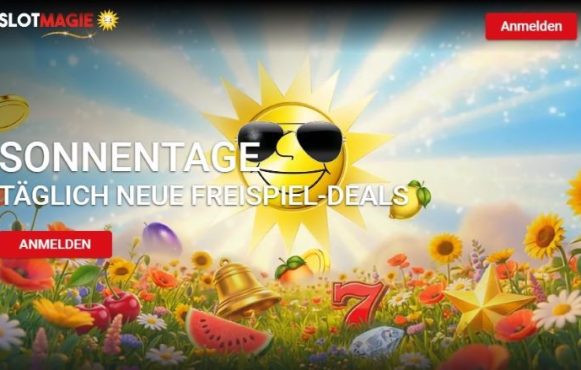 Die SlotMagie Sonnen-Tage mit täglich neuen Freispiel-Deals vom 7. April bis 7. Mai 2026.