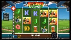 Das Spielfeld des Slots Big Bass Day At the Races von Pragmatic Play.