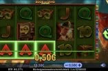 Ein Gewinn in Höhe von 0,50€ beim Slot Book of Dino Unlimited.