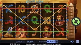 Die Gewinnlinien im Slot Egypt King von Swintt.