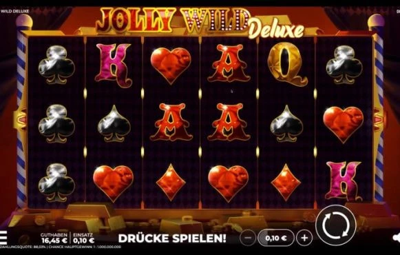 Das Spielfeld von Jolly Wild Deluxe bei StarGames.