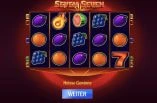 Das Spielfeld des Slots Seven Seven bei Merkur Slots.