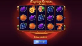 Das Spielfeld des Slots Seven Seven bei Merkur Slots.
