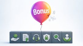 Ein Bonus-Ballon verliert an Luft. Ein Fundament steht stabil.
