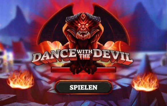 Der Start-Bildschirm im Slot Dance with the Devil von Skywind.