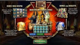 Die Start-Anzeige von Guardians of Luxor bei Interwetten.