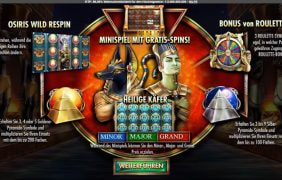 Die Start-Anzeige von Guardians of Luxor bei Interwetten.